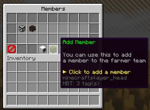 Add Member Item