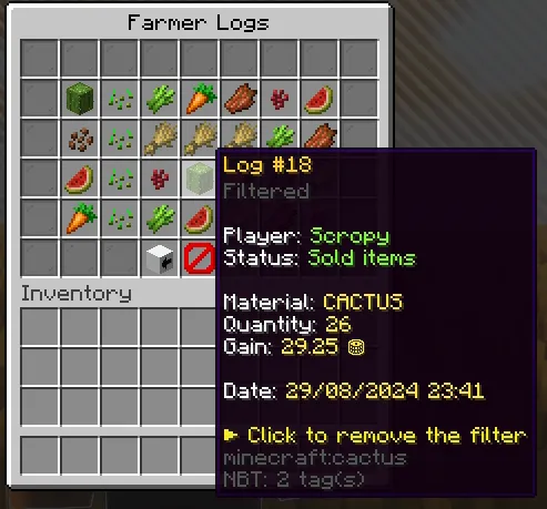 Logs Item