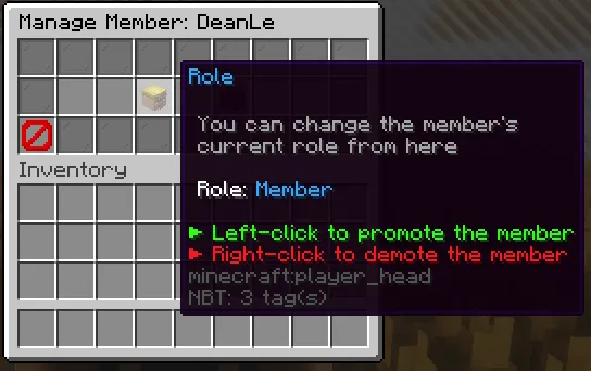 Member Role Item